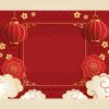 Gradient Chinese New Year Photocall Template – Festive Backdrop Design