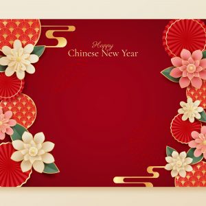 Chinese New Year Celebration Photocall Template – Festive Event Backdrop Design
